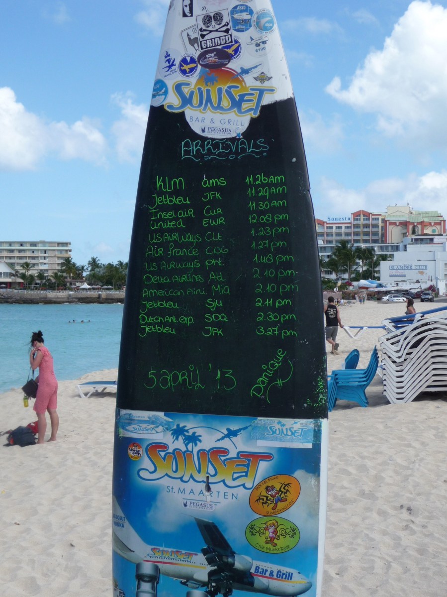 Horarios de llegada al aeropuerto Princesa Juliana de San Martin